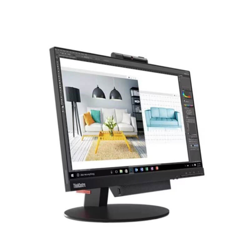 All-in-One second hand Lenovo TIO22 Gen 3, Hexa Core i5-8400T, 8GB, 256GB SSD, Full HD IPS