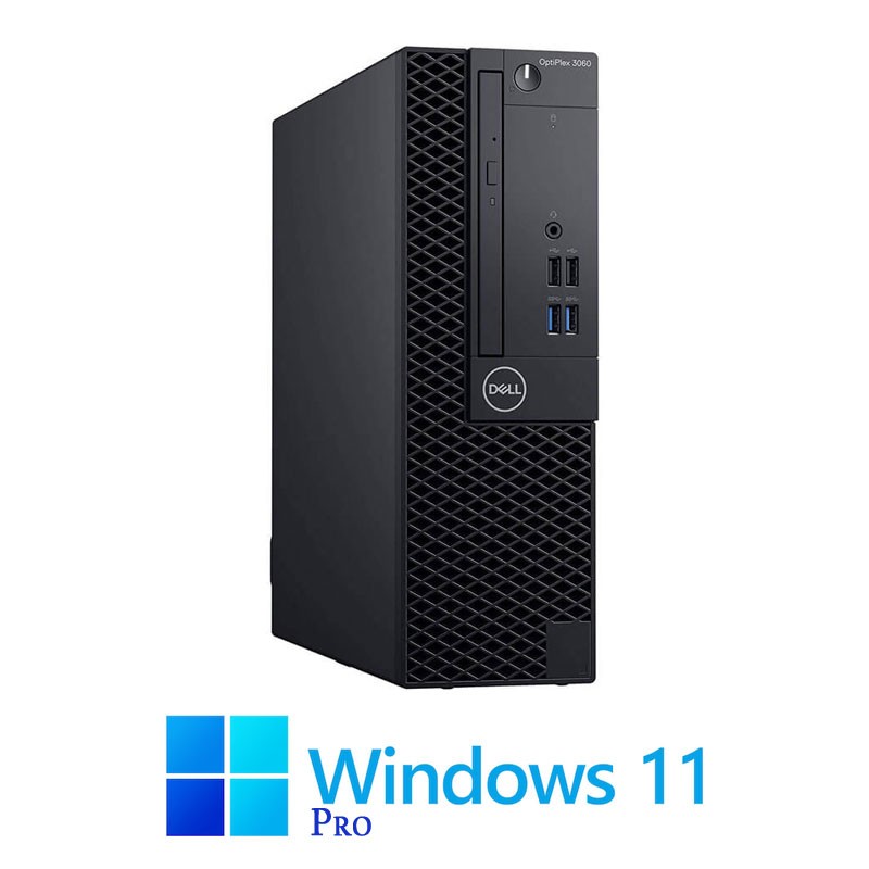 Calculatoare Dell OptiPlex 3060 SFF, Hexa Core i5-8400, 8GB, 256GB SSD, Win 11 Pro