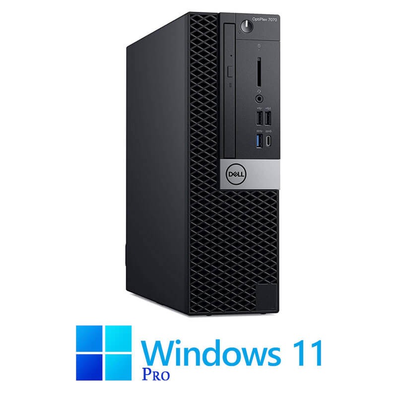 Calculatoare Dell OptiPlex 7070 SFF, Hexa Core i5-9500, 16GB, 512GB SSD, Win 11 Pro