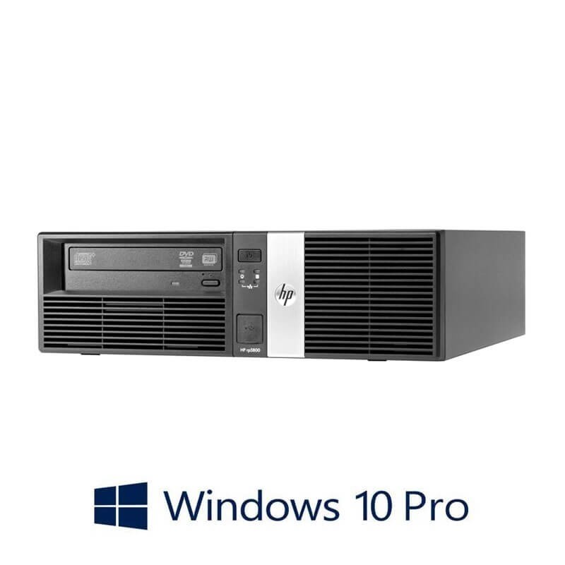 Calculator HP rp5800 Retail System, Intel i3-2120, 2 x Serial, Win 10 Pro
