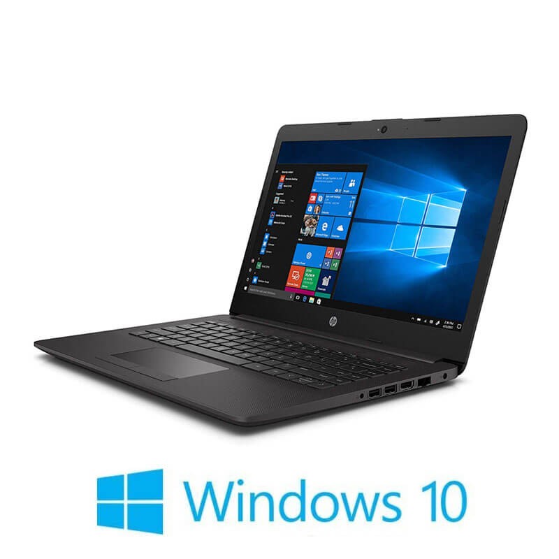 Laptop HP 240 G7, Quad Core i5-8265U, 256GB SSD, 14 inci, Webcam, Win 10 Home