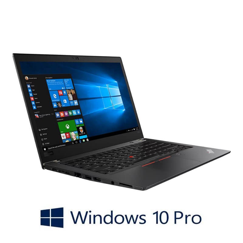 Laptopuri Touchscreen Lenovo T480s, Quad Core i7-8550U, SSD, Full HD, Win 10 Pro