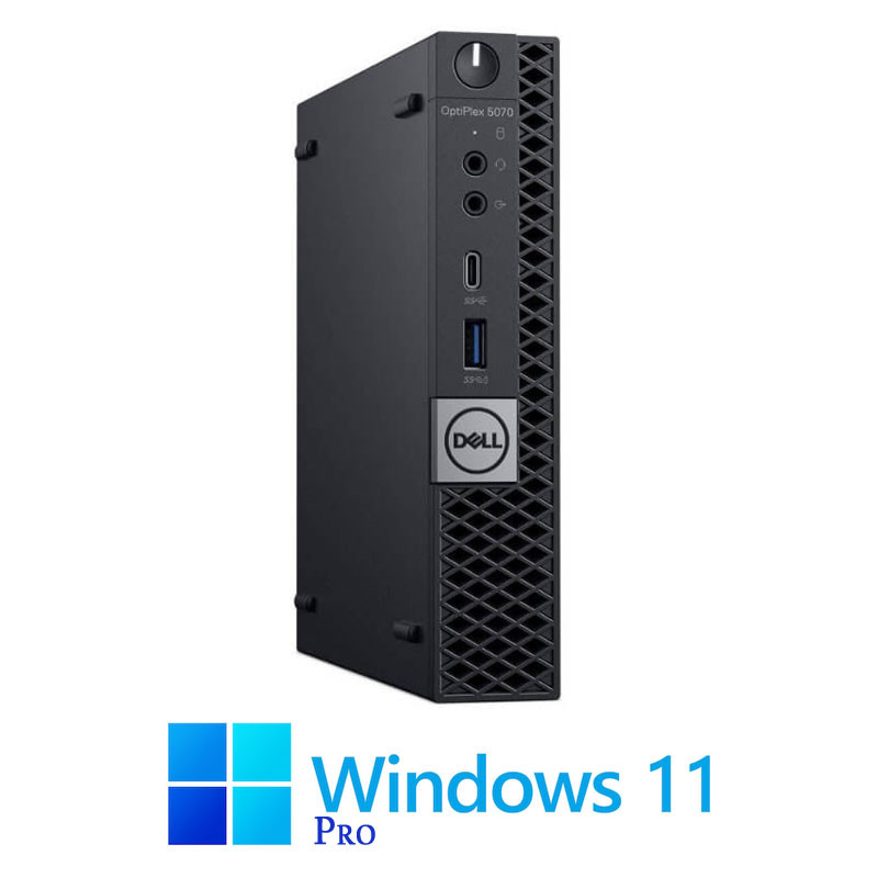Mini Calculatoare Dell OptiPlex 5070, Hexa Core i5-8400T, 16GB DDR4, 256GB SSD, Win 11 Pro