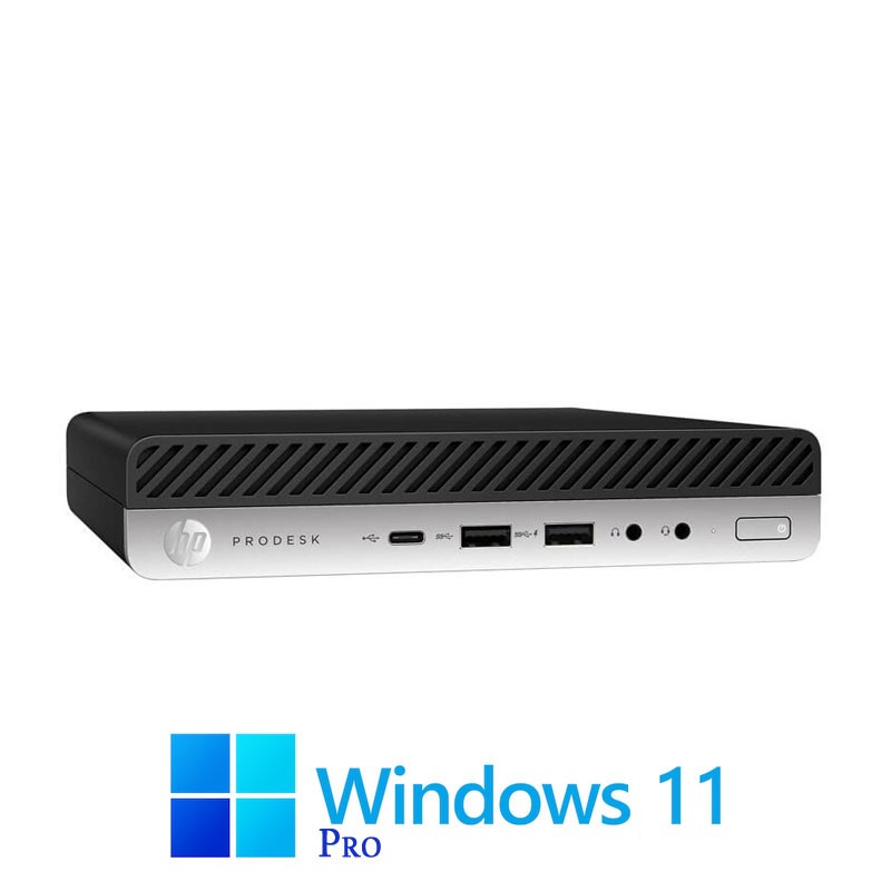 Mini Calculatoare HP ProDesk 600 G5, Hexa Core i5-9500T, 16GB DDR4, SSD, Win 11 Pro