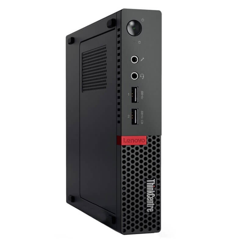 Mini Calculatoare second hand Lenovo ThinkCentre M710q, Quad Core i5-7500T, 8GB DDR4, Grad A-, SSD