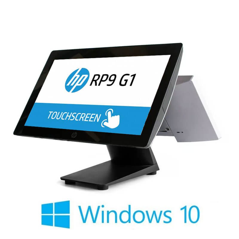 Sisteme POS HP RP9 G1 9015, i5-6500, 128GB SSD, 15.6 inci, Display Client, Win 10 Home