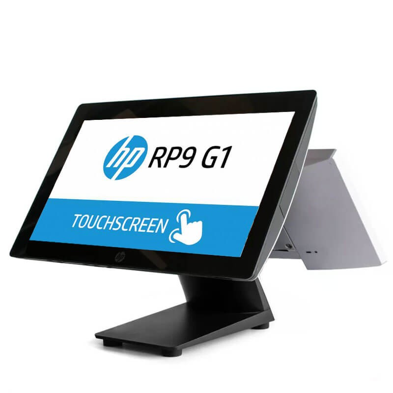 Sisteme POS second hand HP RP9 G1 9015, i5-6500, 8GB, 128GB SSD, 15.6 inci, Display Client