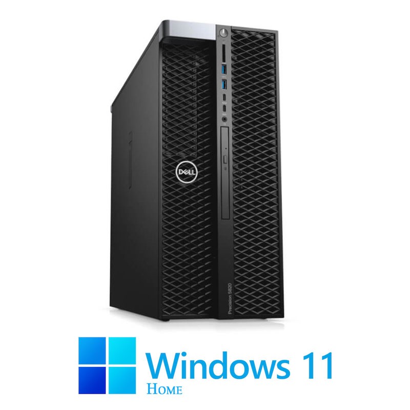 Statie grafica Dell Precision 5820, W-2223, SSD, Radeon Pro WX 3200 4GB, Win 11 Home
