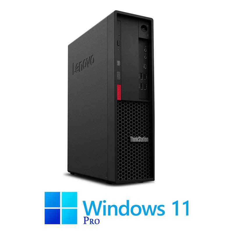 Statie grafica Lenovo P330 SFF, E-2134, 16GB DDR4, SSD, Quadro P400, Win 11 Pro